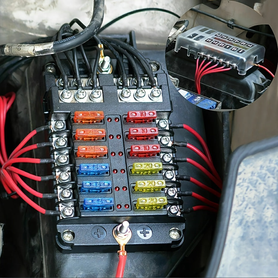 Kit asortiment 300 buc siguranțe auto cu lamă: siguranțe auto 2A-40A pentru camion și motociclete, cu cutie