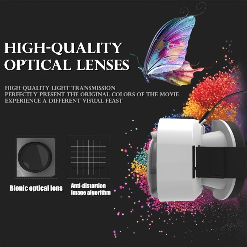 Upgraded VR Headset For Cellphone, Virtual Reality 3D Glasses Headset, Compatible 11.94-17.78 Cm IPhone Or Android With Controller, For Mobile Games & Movies Compatible IOS, Android, Gift For Your Friends!!