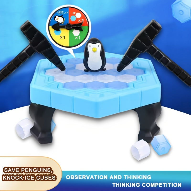 Jucărie cu pinguin care lovește gheața, jucărie Salvați pinguinii, jocuri de familie Joc de societate cu capcană de pinguin, joc interactiv cu pinguin care lovește gheața, salvarea cuburilor de gheață, primul cadou pentru copii