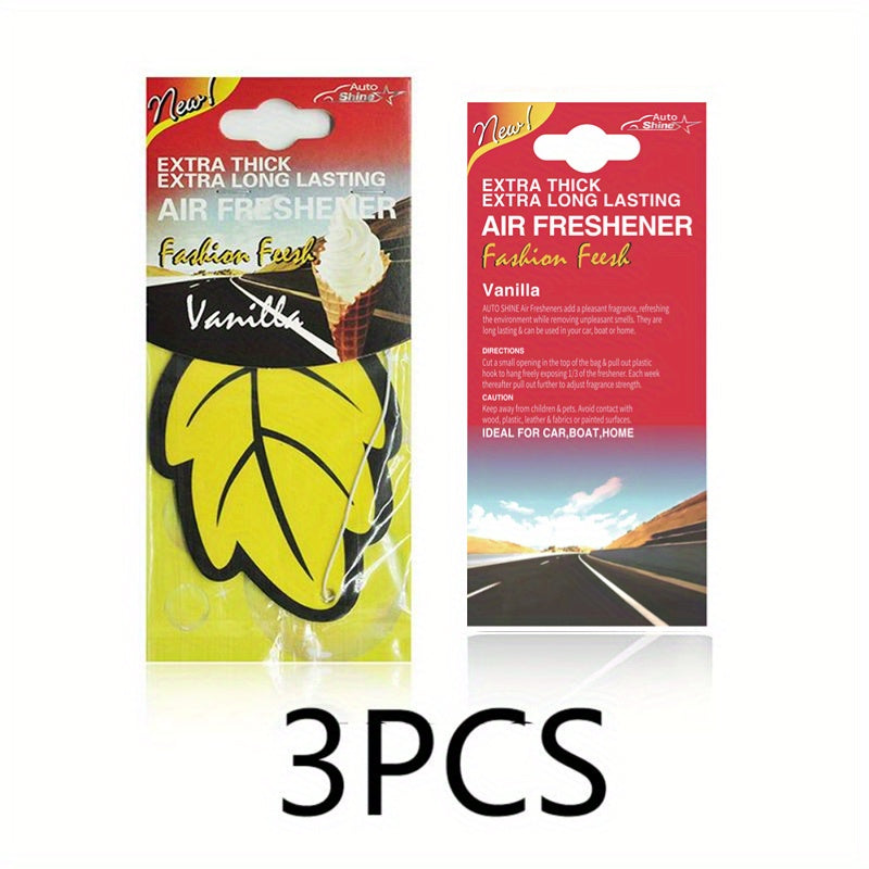 3-60 buc odorizante auto, parfum natural, hârtie de ceai, agățat auto, parfum de vanilie, formă de frunze, accesorii interioare auto, cadou de Crăciun