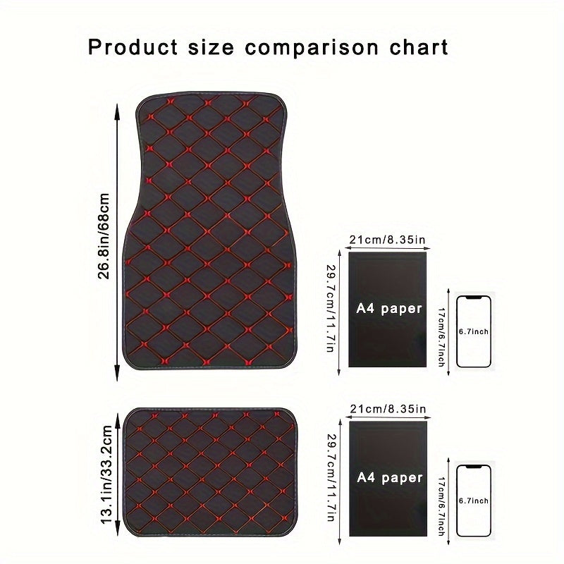 4 buc covorașe auto universale impermeabile față spate set complet covoare auto din piele ecologică accesorii covor auto interior