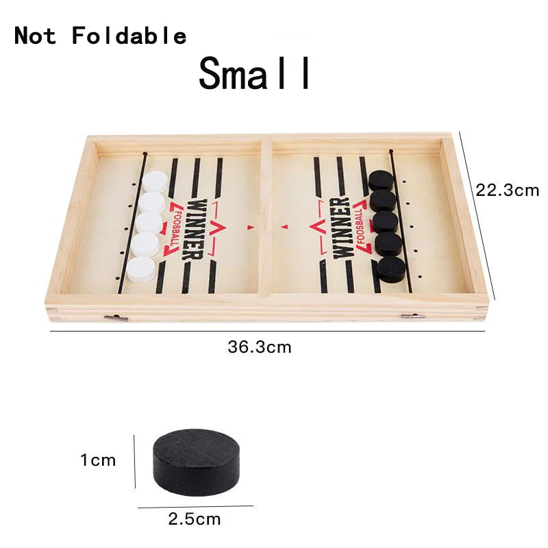 Foldable Foosball Winner Games Table Hockey Catapult Chess Parent-child Fast Sling Puck Board Party Toys For Children Adults