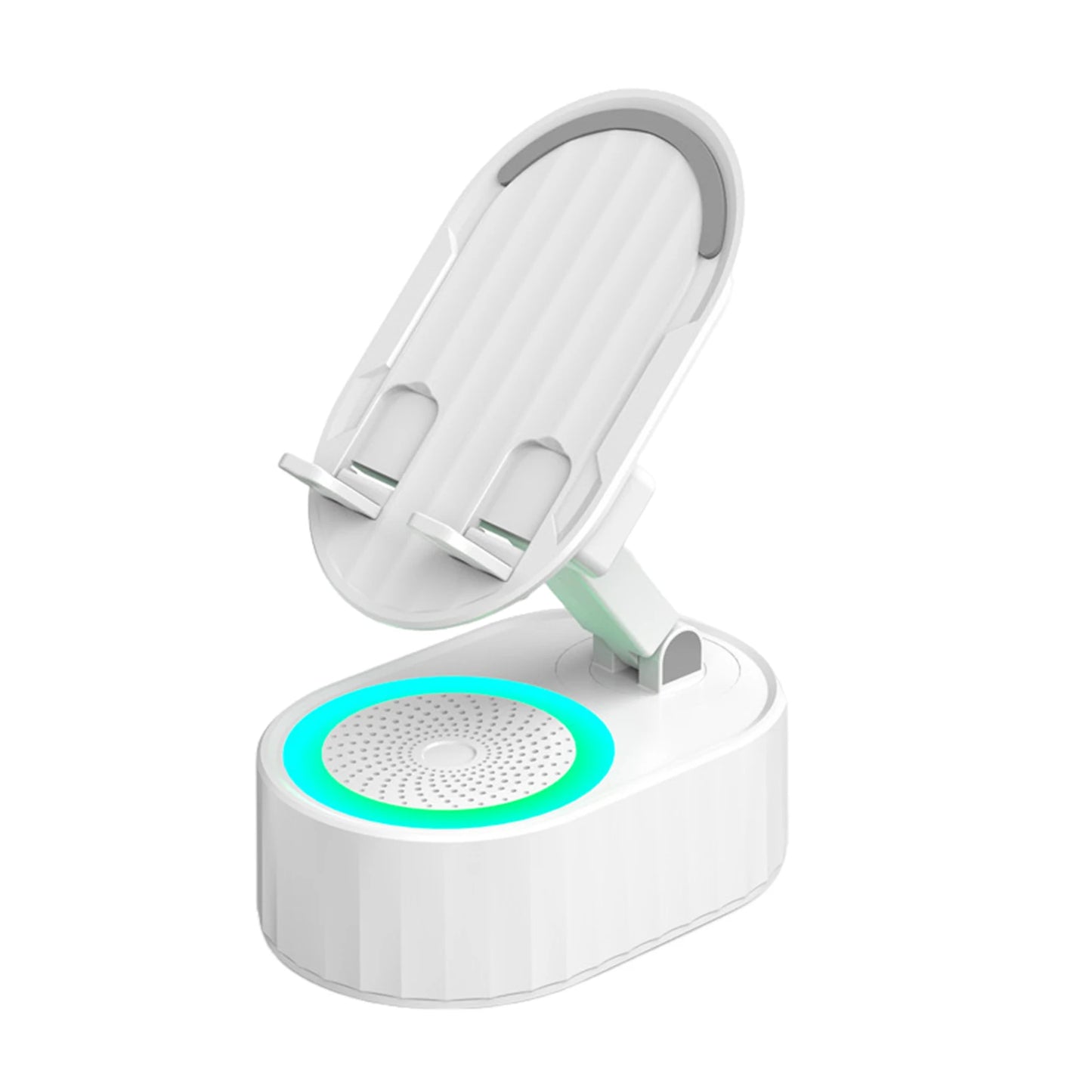 Portable Cell Phone Stand Speaker With Surround Sound Effect Cell Phone Holder Bluetooth Speaker Black
