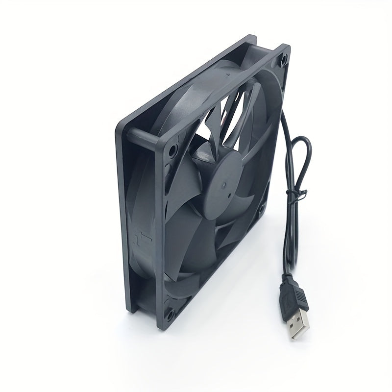 Ventilator de răcire USB pentru carcasă, router, cutie superioară, 12 cm, ventilator de răcire silențios de 8 cm, ventilator de calculator de 5 V
