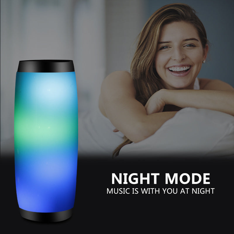 Difuzor wireless, difuzor impermeabil cu lumină LED colorată, difuzor portabil stereo 3D pentru exterior, cu bas luminos