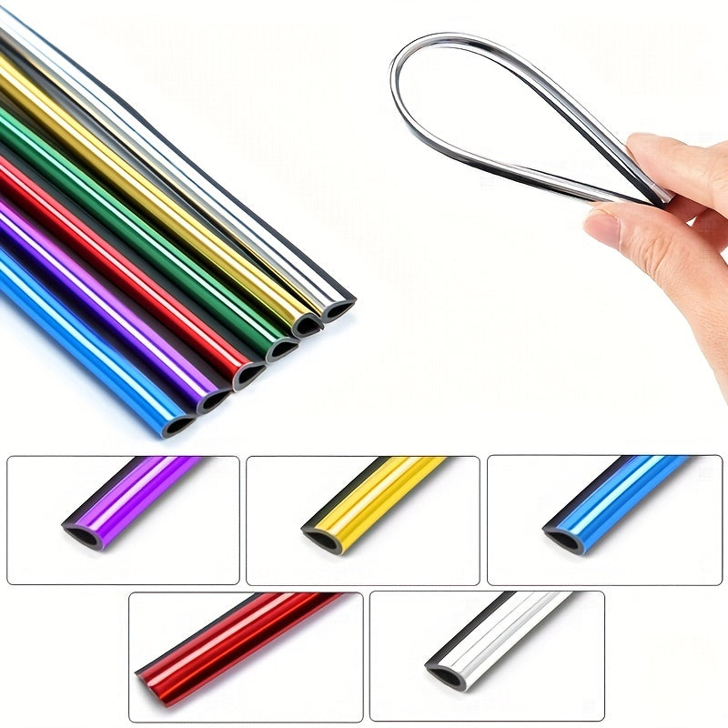 10PCS 20cm Car Air Conditioner Air Outlet Decoration U-shaped Decorative Strip Car Shape Door Corner Protector