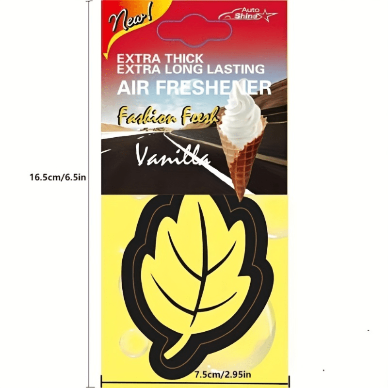 3-60 buc odorizante auto, parfum natural, hârtie de ceai, agățat auto, parfum de vanilie, formă de frunze, accesorii interioare auto, cadou de Crăciun
