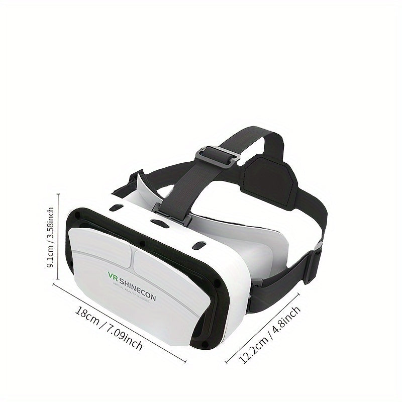 Upgraded VR Headset For Cellphone, Virtual Reality 3D Glasses Headset, Compatible 11.94-17.78 Cm IPhone Or Android With Controller, For Mobile Games & Movies Compatible IOS, Android, Gift For Your Friends!!