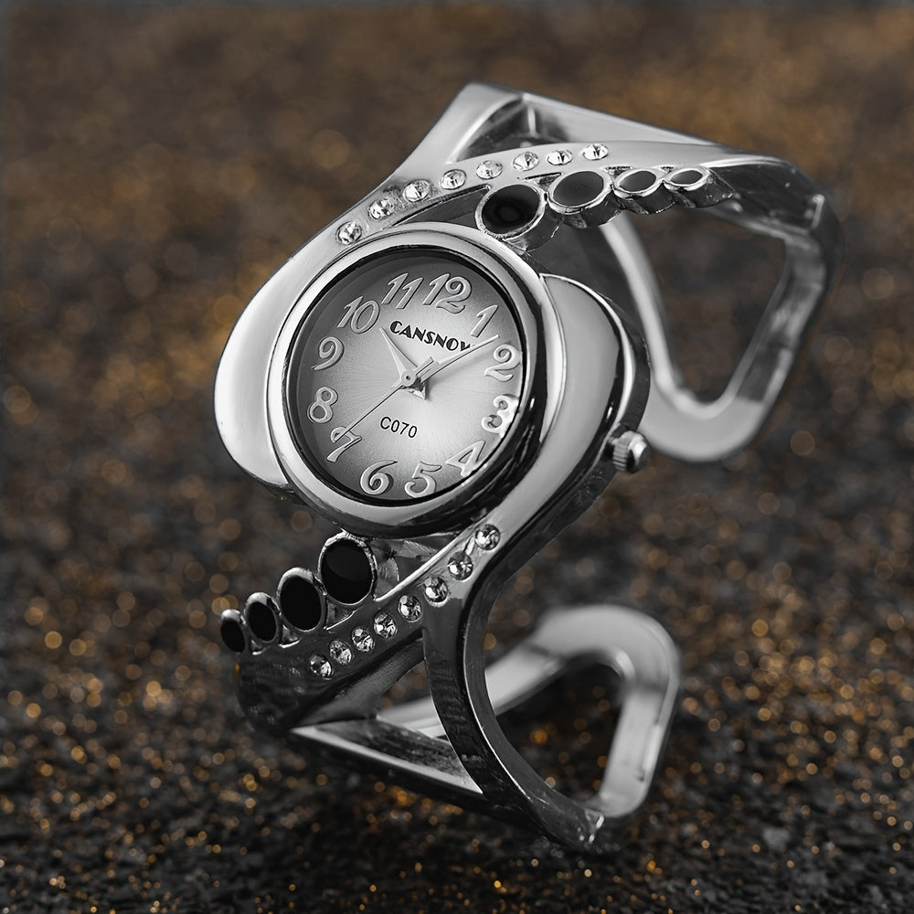 Damenarmbanduhr, kreativ geformte Luxus-Freizeituhr, ausgefallene Damenuhren, Schmuck, anspruchsvolle und stilvolle Damenuhr, einzigartige Damenuhren