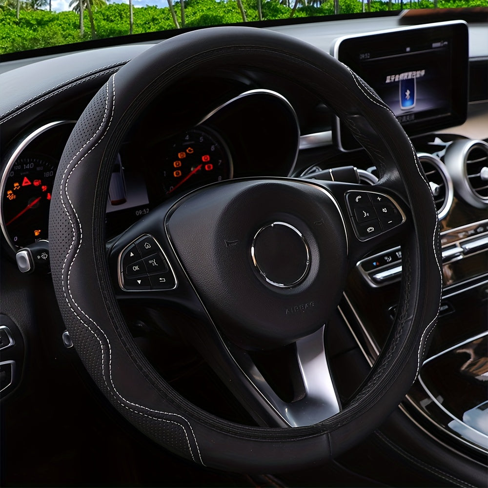 Husă de volan luxoasă din piele PU - Confort 3D, fără inel interior, accesorii auto