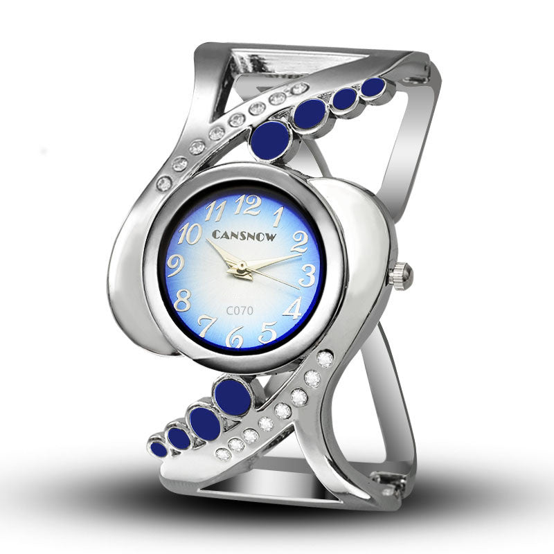 Damenarmbanduhr, kreativ geformte Luxus-Freizeituhr, ausgefallene Damenuhren, Schmuck, anspruchsvolle und stilvolle Damenuhr, einzigartige Damenuhren