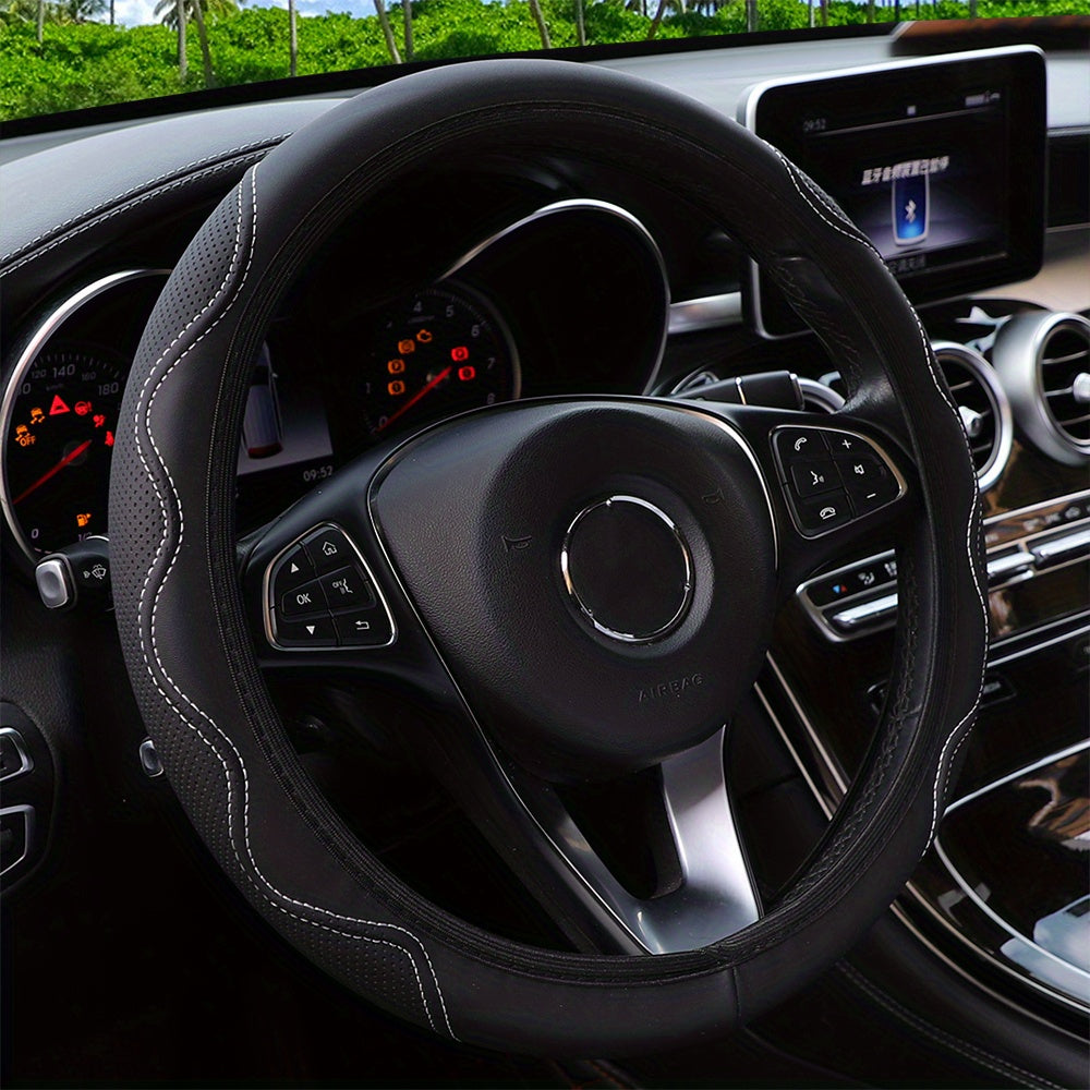 Husă de volan luxoasă din piele PU - Confort 3D, fără inel interior, accesorii auto
