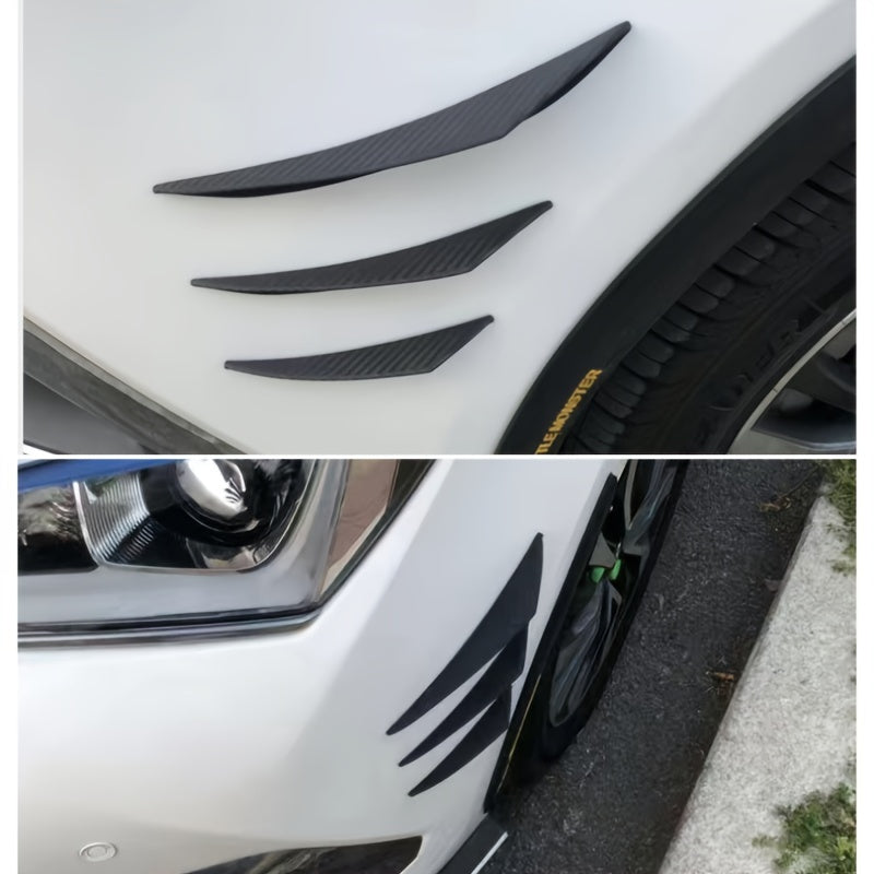 6 buc/set universal bara de protecție față buza difuzor Splitter aripioare corp spoiler Canards Valence bărbie auto tuning Canard