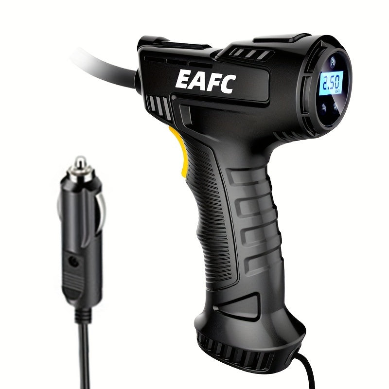 Pompă de aer auto wireless, compresor automat 120W, mini reîncărcabilă portabilă fără fir, umflator anvelope, echipament cu afișaj digital, pompă pentru mașină