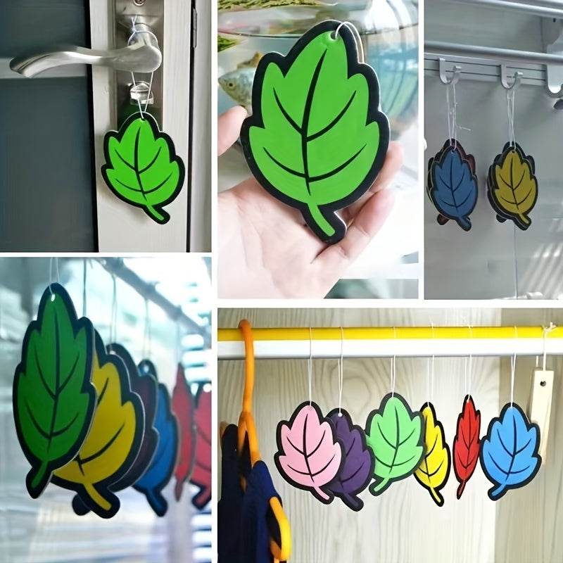 3-60 buc odorizante auto, parfum natural, hârtie de ceai, agățat auto, parfum de vanilie, formă de frunze, accesorii interioare auto, cadou de Crăciun