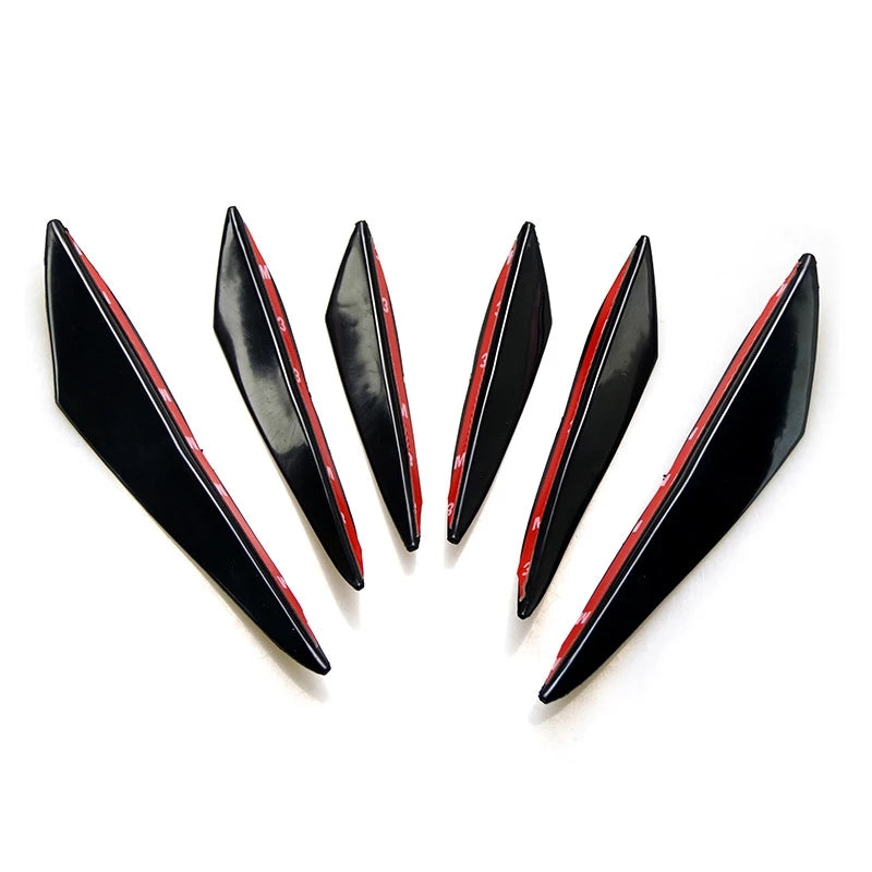 6 buc/set universal bara de protecție față buza difuzor Splitter aripioare corp spoiler Canards Valence bărbie auto tuning Canard