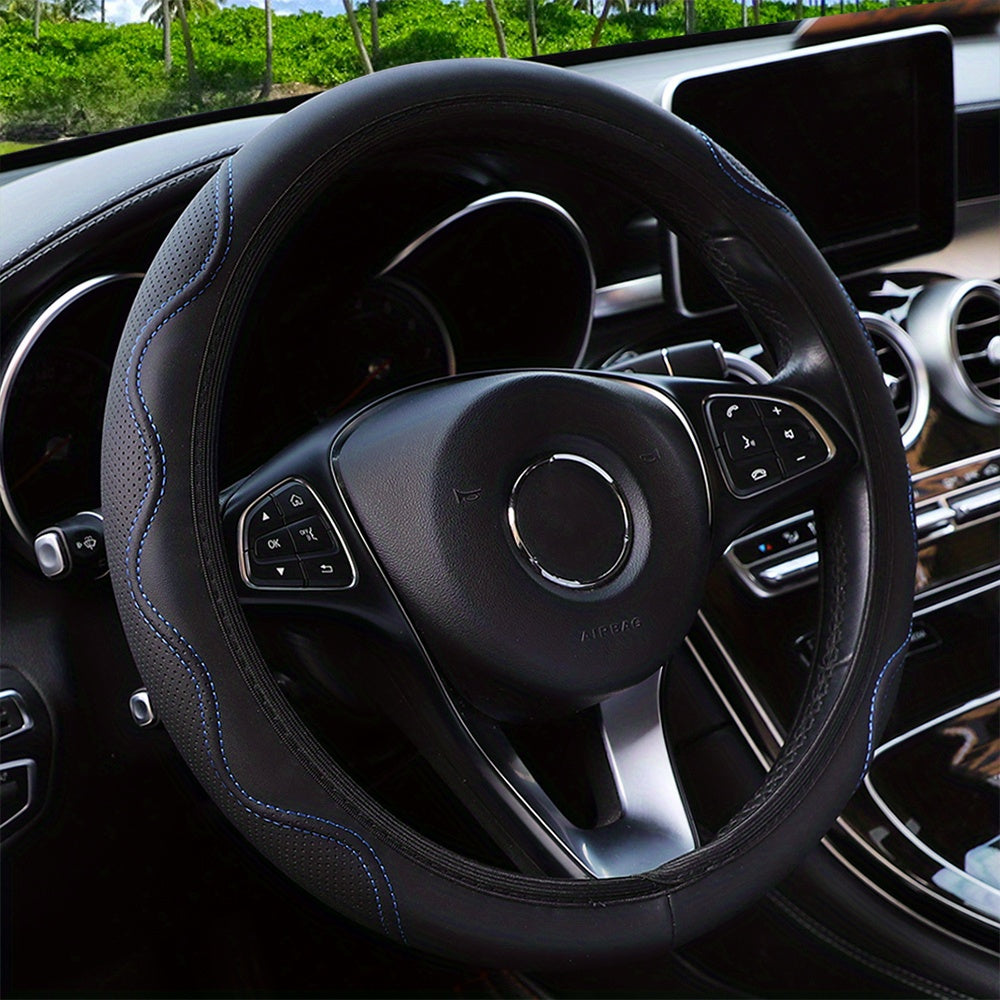 Husă de volan luxoasă din piele PU - Confort 3D, fără inel interior, accesorii auto