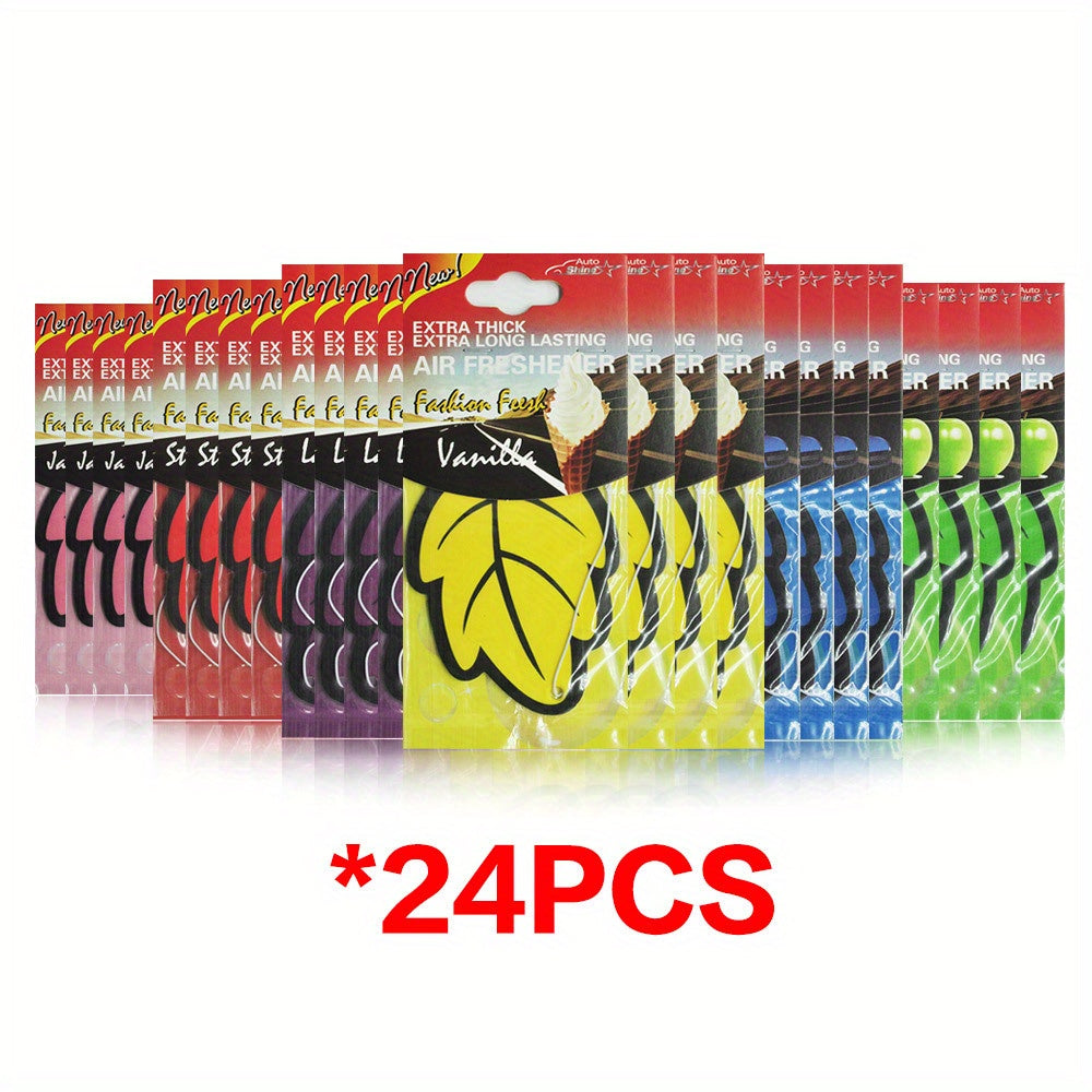 3-60 buc odorizante auto, parfum natural, hârtie de ceai, agățat auto, parfum de vanilie, formă de frunze, accesorii interioare auto, cadou de Crăciun