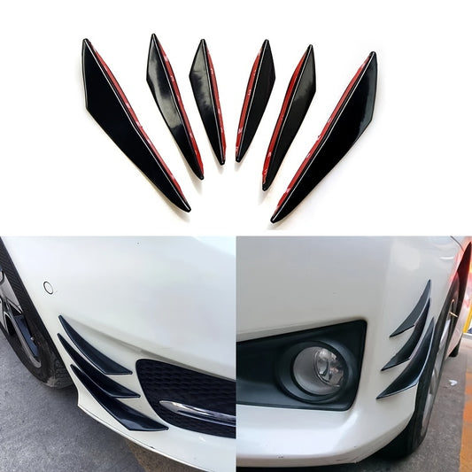 6 buc/set universal bara de protecție față buza difuzor Splitter aripioare corp spoiler Canards Valence bărbie auto tuning Canard