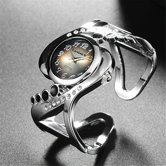 Damenarmbanduhr, kreativ geformte Luxus-Freizeituhr, ausgefallene Damenuhren, Schmuck, anspruchsvolle und stilvolle Damenuhr, einzigartige Damenuhren