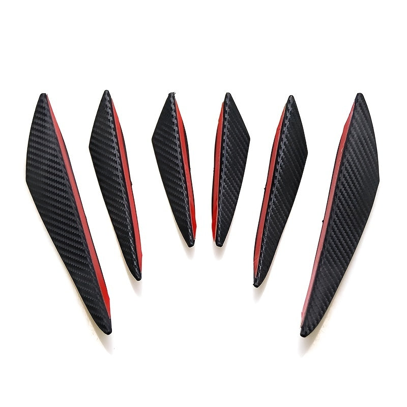 6 buc/set universal bara de protecție față buza difuzor Splitter aripioare corp spoiler Canards Valence bărbie auto tuning Canard