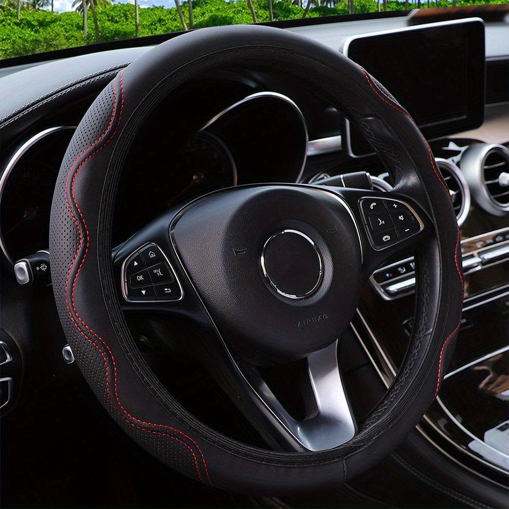 Husă de volan luxoasă din piele PU - Confort 3D, fără inel interior, accesorii auto