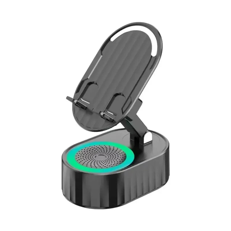 Mobile Cell Phone Stand Holder With Bluetooth Speaker HD Portable Wireless Speaker Adjustable Tablet Desktop Live Lazy Bracket
