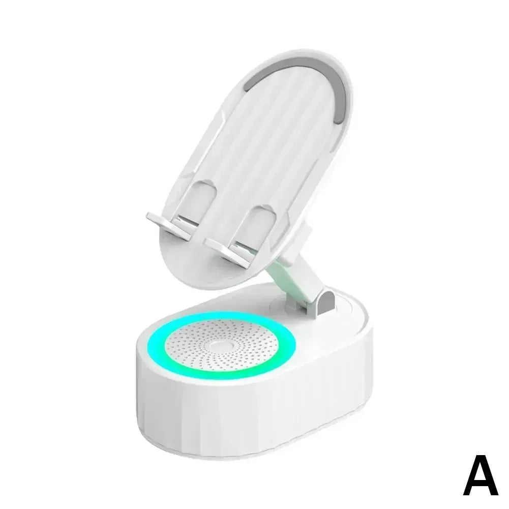 Mobile Cell Phone Stand Holder With Bluetooth Speaker HD Portable Wireless Speaker Adjustable Tablet Desktop Live Lazy Bracket