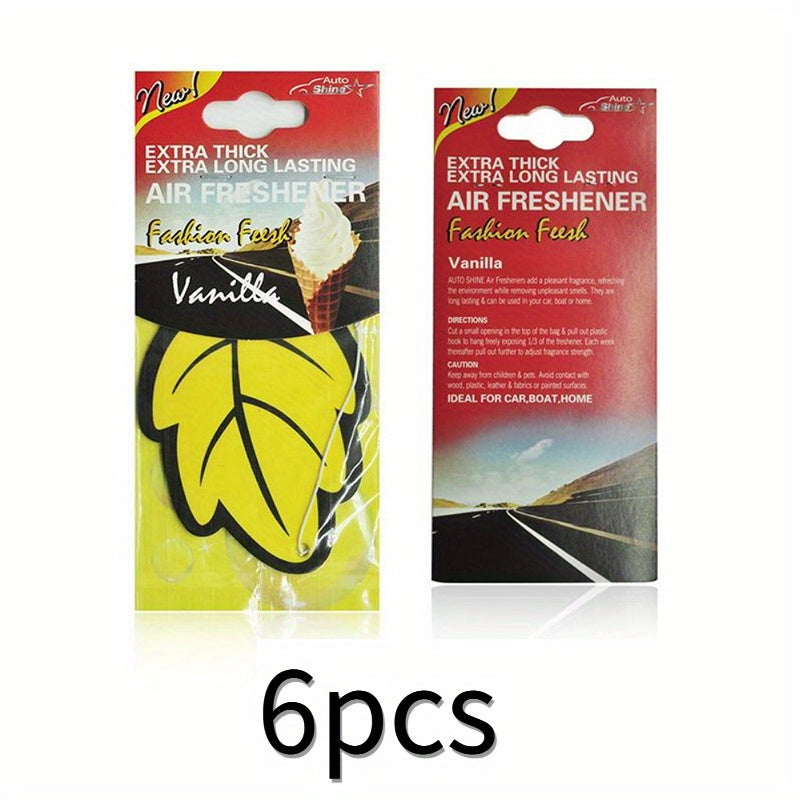 3-60 buc odorizante auto, parfum natural, hârtie de ceai, agățat auto, parfum de vanilie, formă de frunze, accesorii interioare auto, cadou de Crăciun