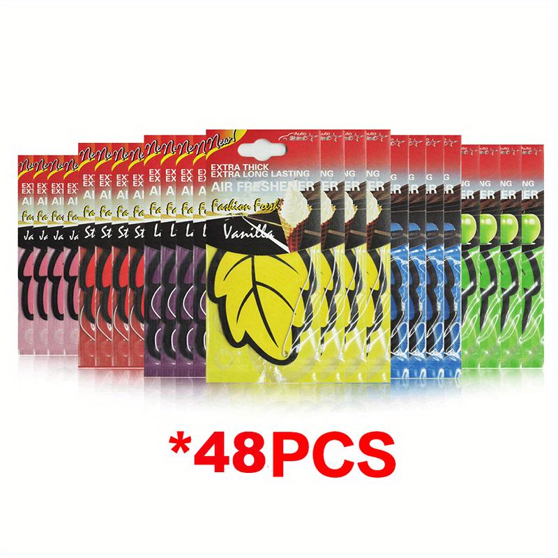3-60 buc odorizante auto, parfum natural, hârtie de ceai, agățat auto, parfum de vanilie, formă de frunze, accesorii interioare auto, cadou de Crăciun
