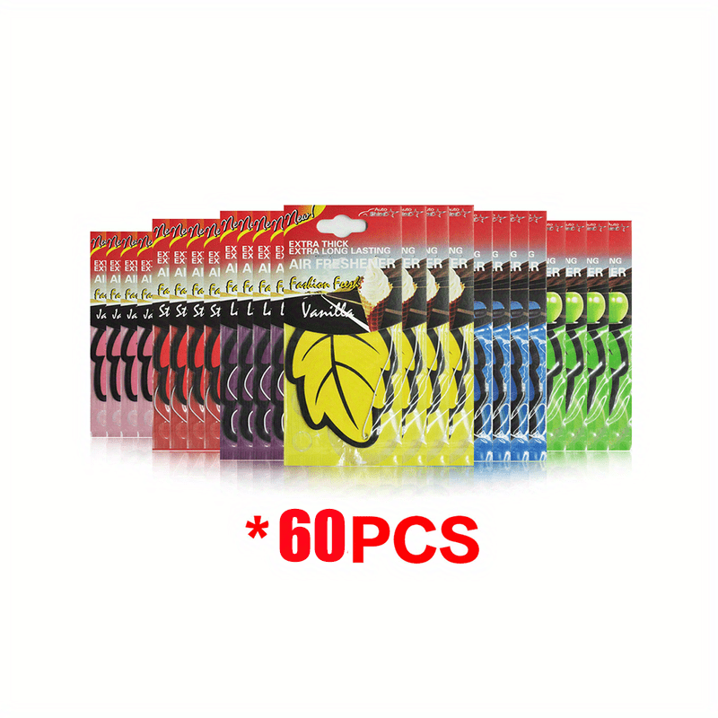 3-60 buc odorizante auto, parfum natural, hârtie de ceai, agățat auto, parfum de vanilie, formă de frunze, accesorii interioare auto, cadou de Crăciun