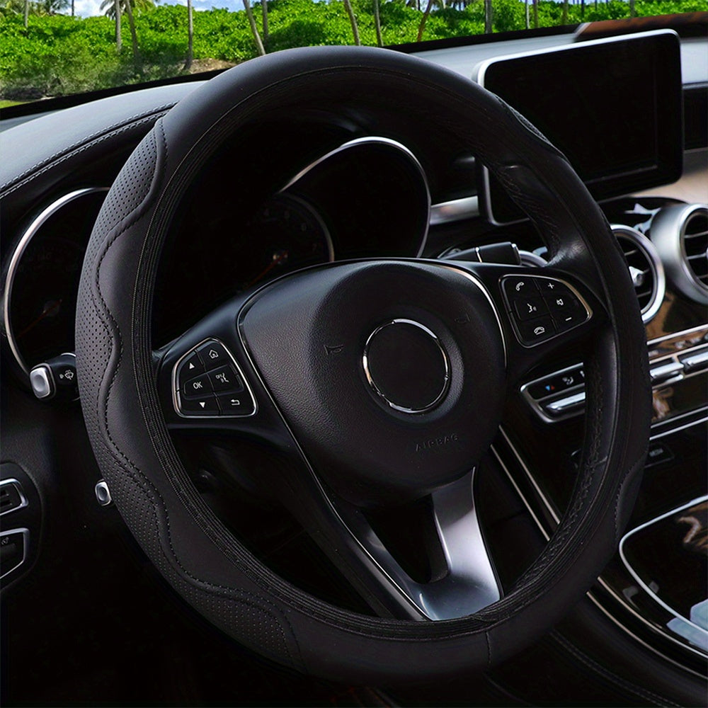 Husă de volan luxoasă din piele PU - Confort 3D, fără inel interior, accesorii auto