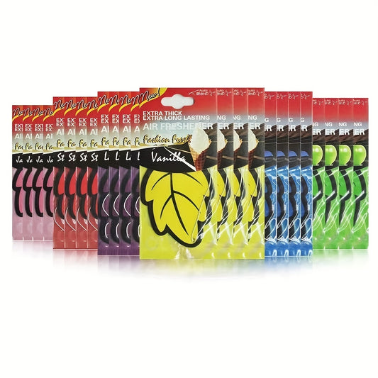 3-60 buc odorizante auto, parfum natural, hârtie de ceai, agățat auto, parfum de vanilie, formă de frunze, accesorii interioare auto, cadou de Crăciun