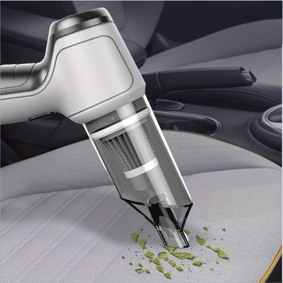 1 aspirator auto fără fir cu aspirație puternică, 13000Pa, 120W, ușor de curățat birou, tastatură, sertar, interiorul mașinii și alte crăpături