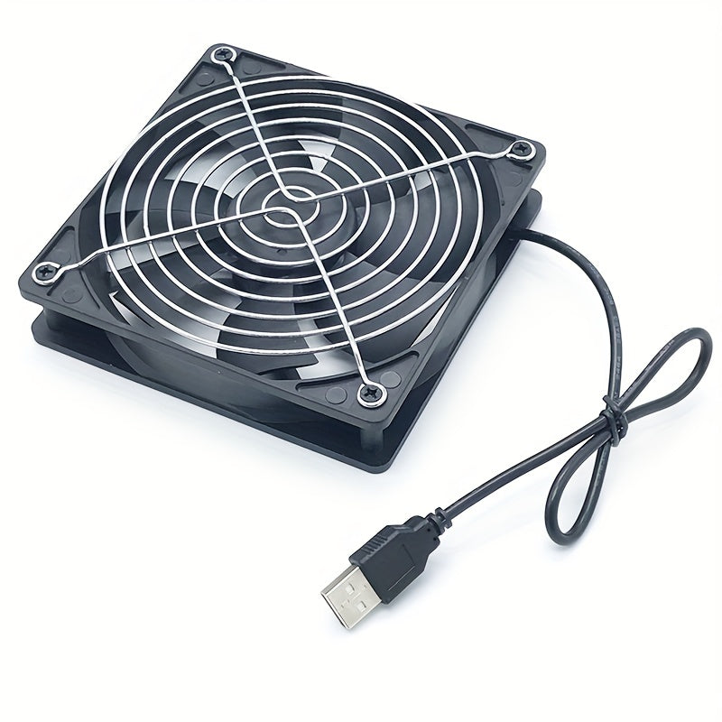 Ventilator de răcire USB pentru carcasă, router, cutie superioară, 12 cm, ventilator de răcire silențios de 8 cm, ventilator de calculator de 5 V