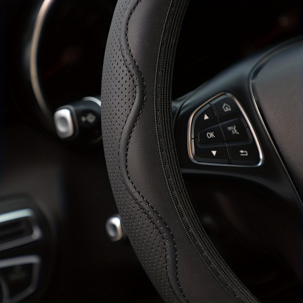 Husă de volan luxoasă din piele PU - Confort 3D, fără inel interior, accesorii auto