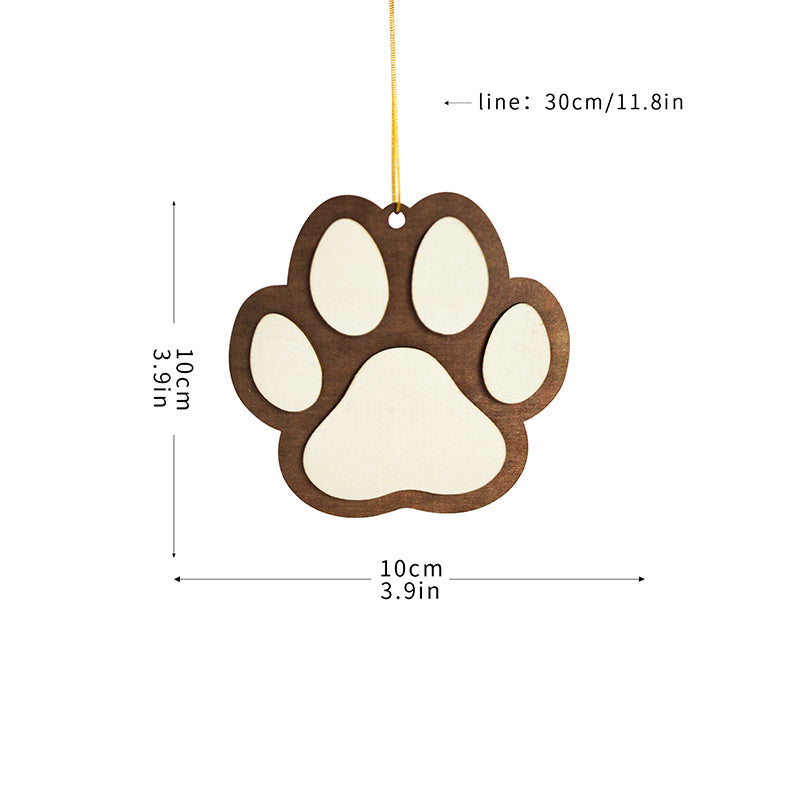 1pc, Festive Dog Paw Christmas Tree Pendant - Add a Touch of Holiday Cheer to Your Home Decor